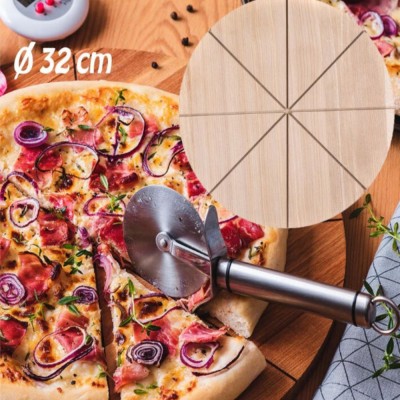 7889184	Drevená doska na krájanie pizze 32 cm ACHI
